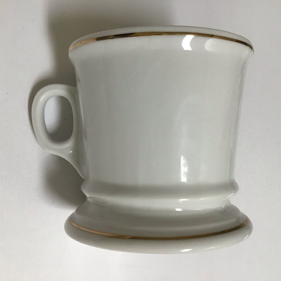 Vintage Porcelain Coffee Mug TEACHER Knobler Japan MCM Tea Desk Pencil Cup Gold - Picture 3 of 15